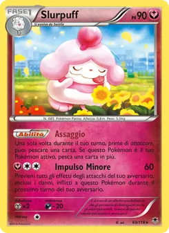Carta Slurpuff dell'espansione Forze Spettrali, numero 69/119