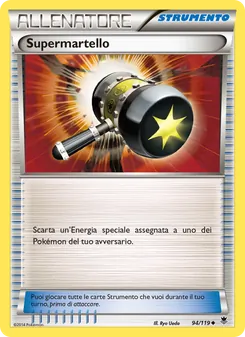 Carta Supermartello dell'espansione Forze Spettrali, numero 94/119