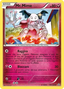 Carta Mr. Mime dell'espansione Scontro Primordiale, numero 101/160