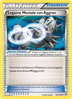 Carta Legame Mentale con Aggron dell'espansione Scontro Primordiale, numero 123/160