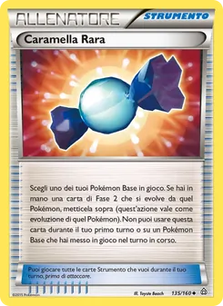 Carta Caramella Rara dell'espansione Scontro Primordiale, numero 135/160