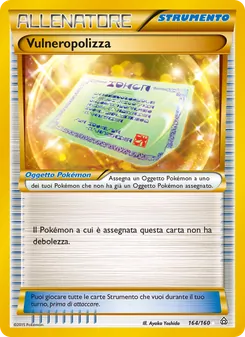 Carta Vulneropolizza dell'espansione Scontro Primordiale, numero 164/160