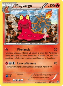 Carta Magcargo dell'espansione Scontro Primordiale, numero 23/160
