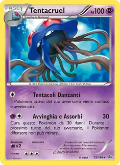 Carta Tentacruel dell'espansione Scontro Primordiale, numero 72/160