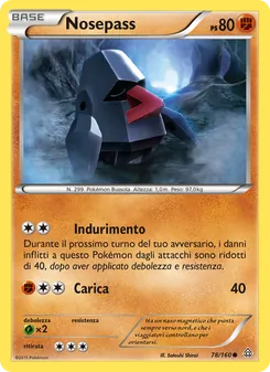 Carta Nosepass dell'espansione Scontro Primordiale, numero 78/160