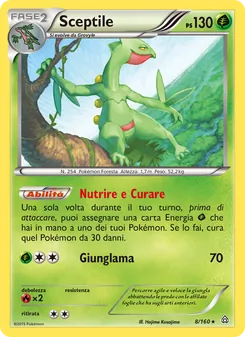 Carta Sceptile dell'espansione Scontro Primordiale, numero 8/160