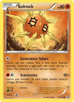 Carta Solrock dell'espansione Scontro Primordiale, numero 83/160
