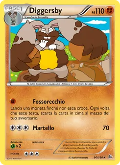 Carta Diggersby dell'espansione Scontro Primordiale, numero 90/160
