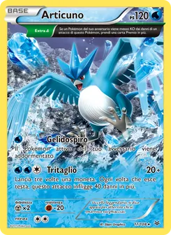 Carta Articuno dell'espansione Furie Volanti, numero 17/108