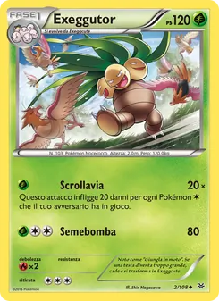 Carta Exeggutor dell'espansione Furie Volanti, numero 2/108