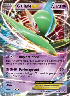 Carta Gallade EX dell'espansione Furie Volanti, numero 34/108