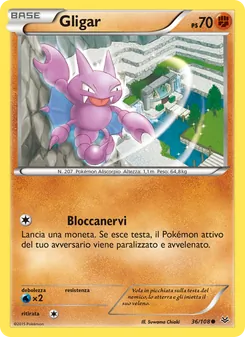 Carta Gligar dell'espansione Furie Volanti, numero 36/108