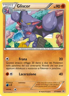 Carta Gliscor dell'espansione Furie Volanti, numero 37/108