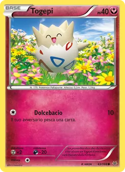 Carta Togepi dell'espansione Furie Volanti, numero 43/108