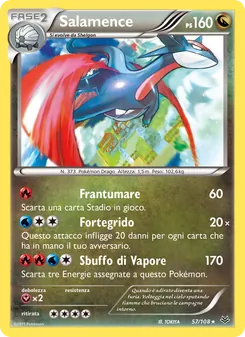 Carta Salamence dell'espansione Furie Volanti, numero 57/108