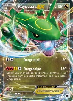 Carta Rayquaza EX dell'espansione Furie Volanti, numero 60/108