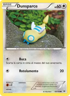 Carta Dunsparce dell'espansione Furie Volanti, numero 68/108