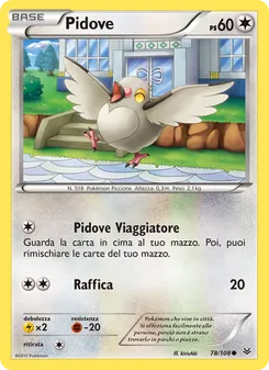 Carta Pidove dell'espansione Furie Volanti, numero 78/108