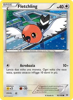 Carta Fletchling dell'espansione Furie Volanti, numero 82/108