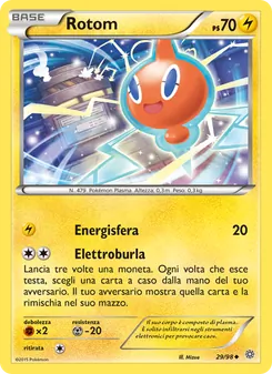 Carta Rotom dell'espansione Antiche Origini, numero 29/98