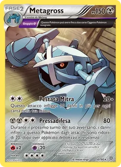 Carta Metagross dell'espansione Antiche Origini, numero 50/98
