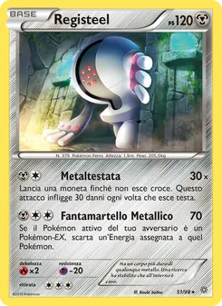 Carta Registeel dell'espansione Antiche Origini, numero 51/98