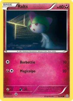 Carta Ralts dell'espansione Antiche Origini, numero 52/98