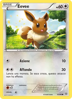 Carta Eevee dell'espansione Antiche Origini, numero 63/98