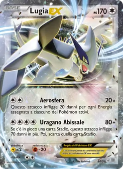 Carta Lugia EX dell'espansione Antiche Origini, numero 68/98