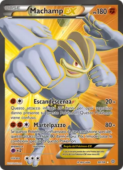 Carta Machamp EX dell'espansione Antiche Origini, numero 90/98