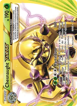 Carta Chesnaught TURBO dell'espansione Turbo Blitz, numero 12/162