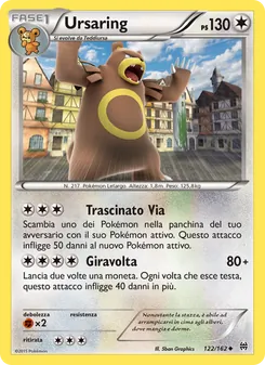 Carta Ursaring dell'espansione Turbo Blitz, numero 122/162