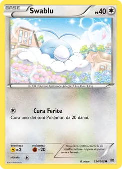 Carta Swablu dell'espansione Turbo Blitz, numero 124/162
