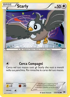 Carta Starly dell'espansione Turbo Blitz, numero 125/162