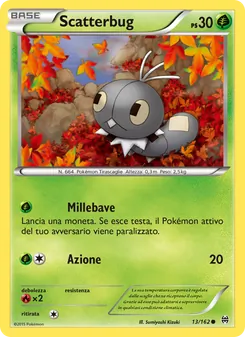 Carta Scatterbug dell'espansione Turbo Blitz, numero 13/162