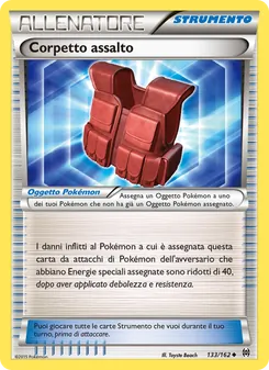 Carta Corpetto assalto dell'espansione Turbo Blitz, numero 133/162