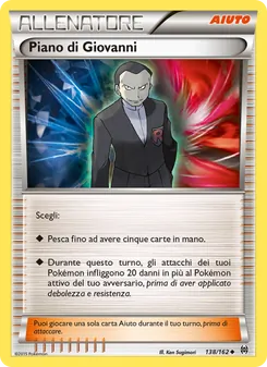 Carta Piano di Giovanni dell'espansione Turbo Blitz, numero 138/162