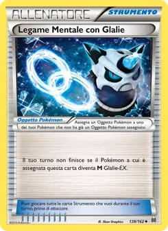 Carta Legame Mentale con Glalie dell'espansione Turbo Blitz, numero 139/162