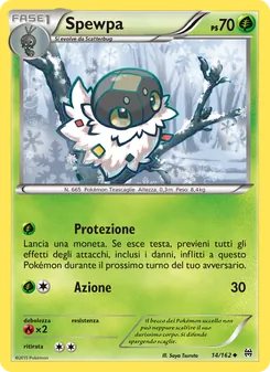Carta Spewpa dell'espansione Turbo Blitz, numero 14/162