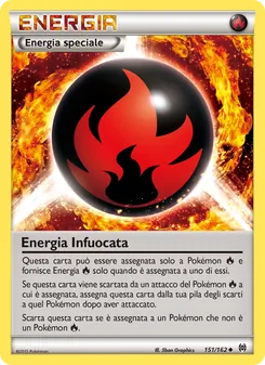 Carta Energia Infuocata dell'espansione Turbo Blitz, numero 151/162