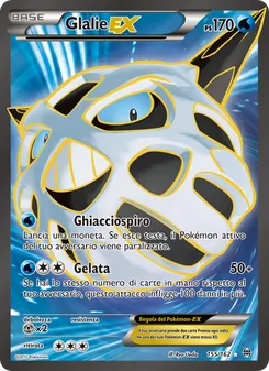 Carta Glalie EX dell'espansione Turbo Blitz, numero 155/162