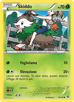 Carta Skiddo dell'espansione Turbo Blitz, numero 16/162
