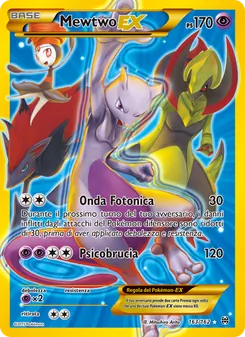Carta Mewtwo EX dell'espansione Turbo Blitz, numero 163/162