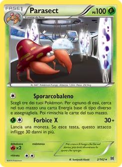 Carta Parasect dell'espansione Turbo Blitz, numero 2/162