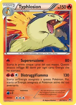 Carta Typhlosion dell'espansione Turbo Blitz, numero 20/162