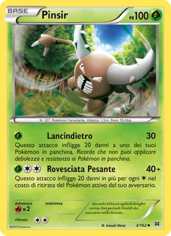 Carta Pinsir dell'espansione Turbo Blitz, numero 3/162