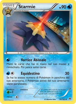 Carta Starmie dell'espansione Turbo Blitz, numero 30/162