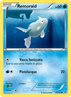 Carta Remoraid dell'espansione Turbo Blitz, numero 32/162
