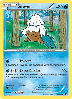 Carta Snover dell'espansione Turbo Blitz, numero 39/162