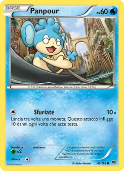 Carta Panpour dell'espansione Turbo Blitz, numero 41/162